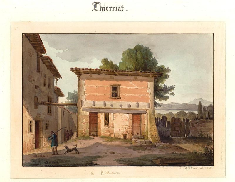 Auguste THIERRIAT, Ruelle à Rillieux, 1826
