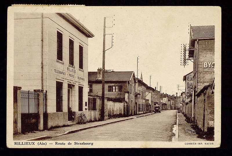 La poste de Rillieux Village, 1947 [4Fi58]