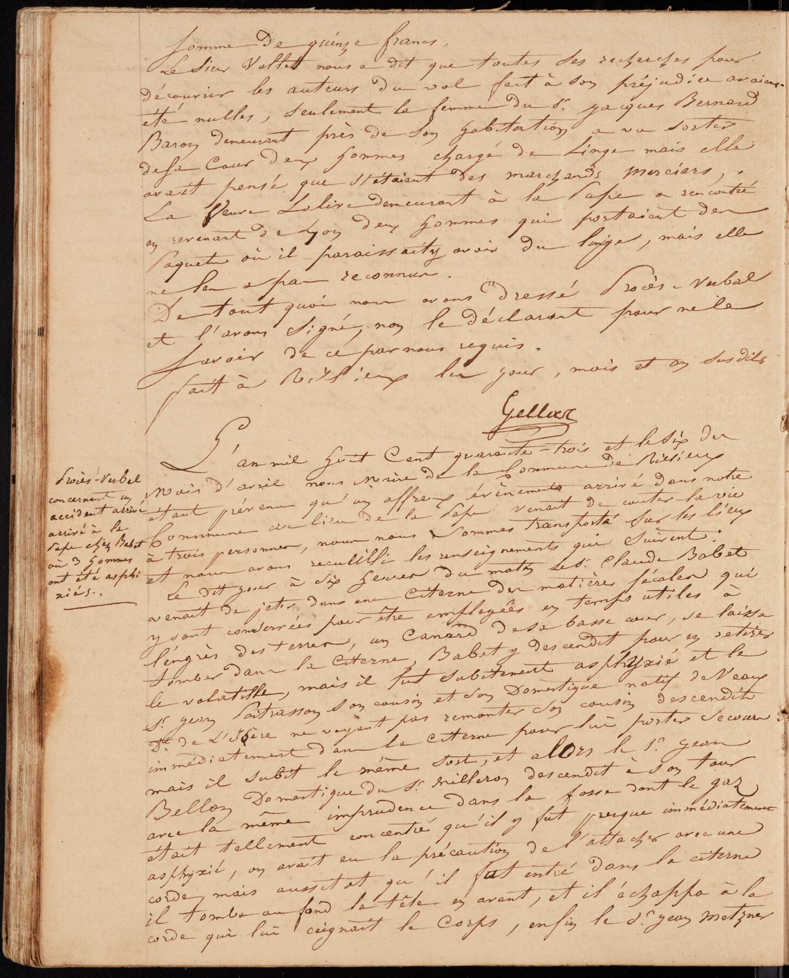 Procès-verbal 6 avril 1843 [II1/1]