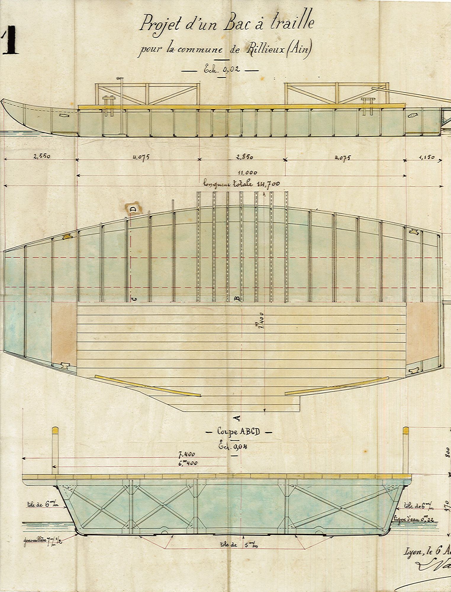 Projet d'un Bac à traille - OO44/1