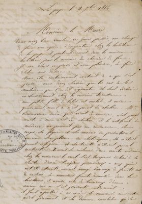 Lettre du 8 septembre 1854 - JJ12/01