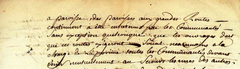 Cahier de doléances (extrait), 16 mars 1789 - KK4/1