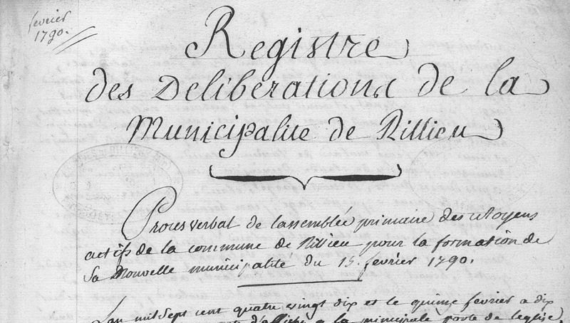1D - Registre des délibérations du conseil municipal 1790-1974