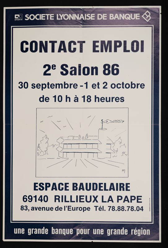 158W01 - Contact emploi, 2ème salon - 1986